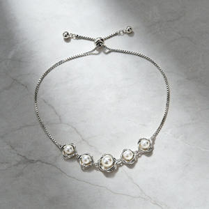 <span class=keywords><strong>Braccialetto</strong></span> OEM/ODM <span class=keywords><strong>con</strong></span> Perle Finte e Cornice Dorata, Bracciale Minimalista <span class=keywords><strong>con</strong></span> Catena Regolabile per Uso Quotidiano da Donna - Product Image 6