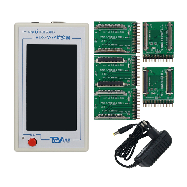 TV160 6TH Generation LVDS-VGA Converter LCD TV Motherboard Tester With 4.3" Screen Supports SD H-D Screens