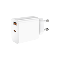 Chargeur rapide GaN PD 3.0 20W avec ports USB Type-C, protection OTP ignifuge pour montre connectée, écouteurs, charge rapide, sortie 9V/2.22A