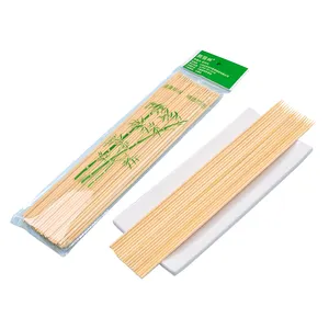 Pincho de bambú Natural desechable, venta al por mayor