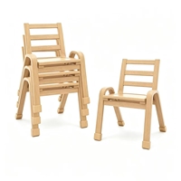 Chaise en bois Montessori pour la maternelle, les centres d'éducation préscolaire, les garderies, les meubles de maternelle, chaise en bois courbé pour enfants, chambre à coucher