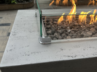 Poêle à feu de table autoportant en bois/gaz/alcool/atomisation, long, 100/120/140/150/160/165/180/200 cm