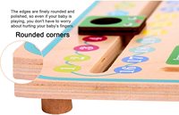 Horloge d'apprentissage en bois Montessori pour enfants, horloge d'enseignement multifonctionnelle en forme de grenouille, calendrier, temps, météo, apprentissage précoce des enfants
