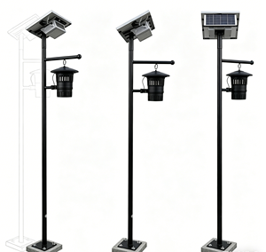 กับดัก<span class=keywords><strong>ปลวก</strong></span>พลังงานแสงอาทิตย์พร้อมไฟ LED - อุปกรณ์ล่อยุงปลวกแบบมีปีก, กับดักแมลงบินแบบดูดสำหรับควบคุมศัตรูพืช - Product Image 3