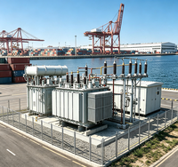 Transformateur de puissance principal triphasé immergé dans l'huile, 40 MVA, 220 kV/22 kV, 480 V, extérieur, à deux enroulements, qualité supérieure