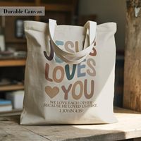 Sac fourre-tout chrétien pour femmes, sac en toile pour la Bible avec poche intérieure pour les alléchantes au culte