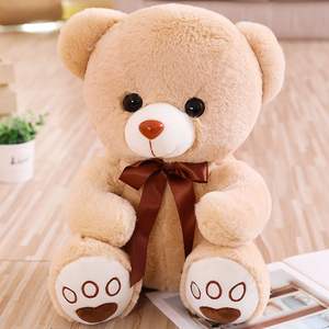 Boneka Beruang Teddy Kulit Beruang Grosir, Boneka Beruang Duduk dengan Dasi Kupu-kupu, Boneka Grabber, Hadiah, Dekorasi Rumah - Product Image 2