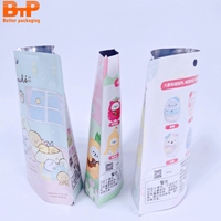 Pochette en plastique laminé aluminium réutilisable personnalisée à fermeture éclair debout Sacs d'emballage en mylar pour bonbons et jouets Cadeau d'emballage