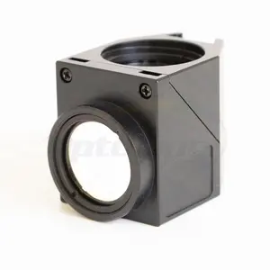 Cubo de filtros de fluorescência U-MF2, cubo óptico para microscópio com filtros, substituição o l y m p u s bloco de turreta