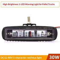 Feux de signalisation LED pour chariot élévateur 30 W Rouge Bleu Zone de danger Avertissement Lumière d'atelier Système de chariot élévateur Sécurité Feux de travail LED