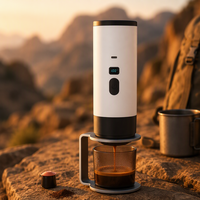 Machine à expresso portable 3 en 1, cafetière à capsules, 15 bars, auto-chauffante, pour le bureau, le camping-car