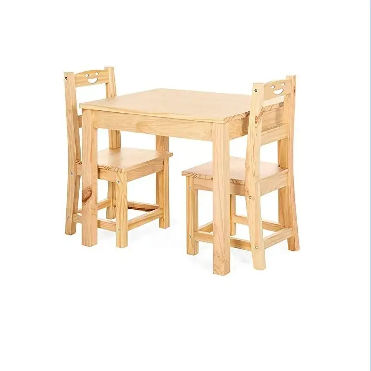 مجموعة أثاث طاولة نشاطات للأطفال متعددة الوظائف خشبية طقم طاولة وكرسي للأطفال الصغار
