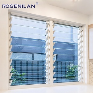 Finestre a Persiana in Alluminio Rogenilan, dal Pavimento al Soffitto, a Risparmio Energetico, con Doppio Vetro e Lamelle Regolabili - Product Image 5