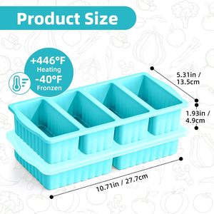 Bac à glaçons en silicone de qualité alimentaire, congélation rapide, démoulage facile, préservation de la fraîcheur, usage familial - Product Image 2