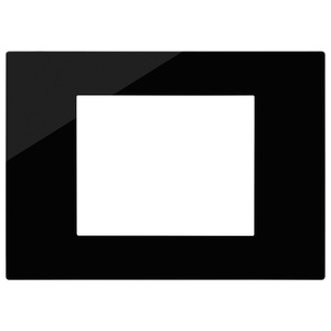 Cache-interrupteur mural Reflex Black Plate 9,7x18,5x0,9 cm - Product Image 1