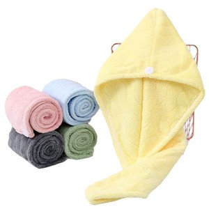Gorro para secar el cabello Fan Xin, forro polar coral, 25x652cm, absorbente y grueso para mujer - Product Image 4