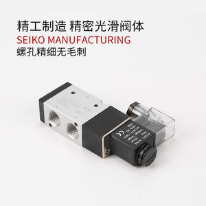 Vanne solénoïde de commande à 2 positions et 3 voies Airtac 3V110-06 3V210-08 3V310-10 pour les fluides eau, gaz, huile, structure pilote OEM - Product Image 4