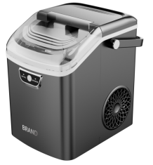 Machine à glaçons portable 1,2 L au design moderne pour la maison, production rapide en 5-8 min, réfrigérant R600a, faible bruit, avec poignée - Product Image 2