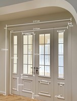 OH-656 Moulure décorative moderne, durable et élégante en polyuréthane écologique, apprêt blanc, pour design intérieur de villas et hôtels