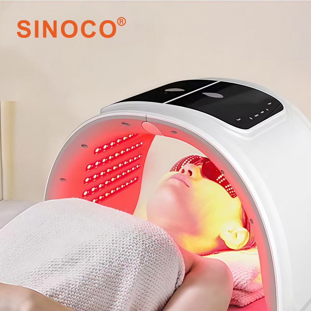 ORANGLES PDT Red & NIR LED Light Therapy Machine | Infrared Skin Rejuvenation Device for Face Care | Home & Salon Use – orangles Kuwait - angled perspective - presenting advantages - Image 4 of 6 | fits any environment | Purchase PDT Red & NIR LED Light Therapy Machine | Infrared Skin Rejuvenation Device for Face Care | Home & Salon Use – orangles Kuwait Michigan | Free Shipping ORANGLES