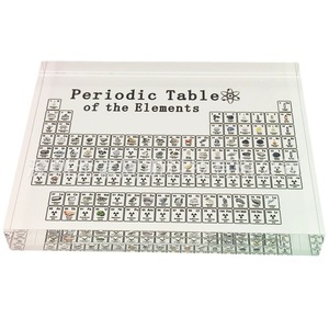 Soporte de Escritorio Acrílico con Tabla Periódica, 17 cm, Impresión Digital, Grabado Láser, Regalo Coleccionable, Decoración - Product Image 1