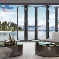 Portes d'entrée extérieures en aluminium solide, portes de sécurité, portes doubles pivotantes avec verre pour la maison