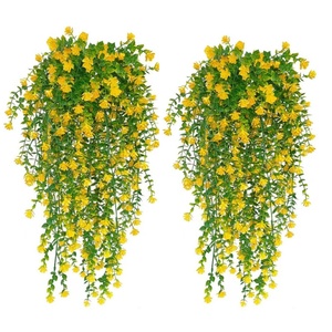 Set di Piante Verdi Artificiali: Eucalipto, Camelia, Edera in Colori Misti per Decorazioni Matrimoniali e Domestiche, Fiori Artificiali Pendenti - Product Image 1