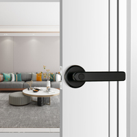 Tuya — serrure de porte à empreintes digitales et clavier numérique, TTlock, poignée de verrouillage intelligente à levier, application Mobile, avec jeu de verrou