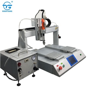 เครื่องขันสกรูอัตโนมัติแบบตั้งพื้น 4 หัวขันสกรู 2 โต๊ะทำงาน - Product Image 1