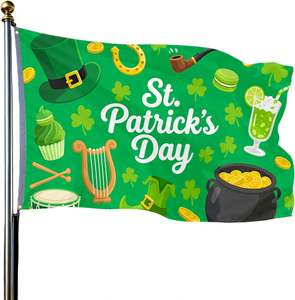 Bandera de Samoa 3x5 pies |   Lona de poliéster de doble cara, impresa digitalmente, con ojales de latón para fiestas de fútbol, bares, jardines, calles y uso en interiores. - Product Image 4