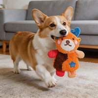 Jouet à mâcher personnalisé en papier froissé avec motifs Élan, Lion, Tigre – Peluche pour chiens de petite, moyenne et grande taille – Fournitures pour animaux de compagnie anti-ennui