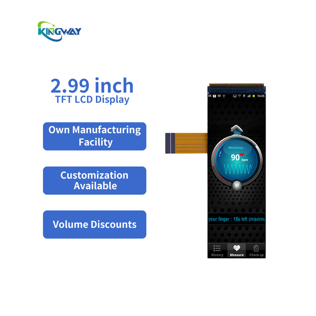 Full IPS LCM Panel 2.99 Inch TFT LCD Module with MIPI Interface ST7701S Driver IC 268x800 Resolution High Brightness