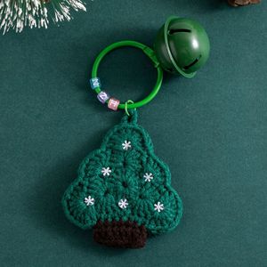 In Stock Handmade Crochet <b>Christmas</b> Keychain Yarn Knitted Xmas <b>Tree</b> Santa Pendant Cute Holiday Decoration Gift for Bag Charm - Product Image 6