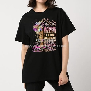 Personalizzato lei è bella forte potente Afro ragazza DTF trasferimento per la storia <span class=keywords><strong>nera</strong></span> mese - Product Image 5