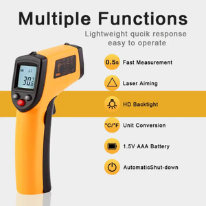 GM320 Sem contato Termômetro <span class=keywords><strong>Digital</strong></span> Gun -50 ~ 400 ℃ Termômetro Infravermelho - Product Image 2