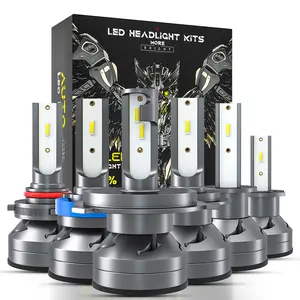 DXZ OEM 2 pièces D1 H4 H7 H8 H11 HB3/9005 HB4/9006 6000K lumière blanche Super brillante voiture LED halogène lampe Auto phare avant ampoule antibrouillard