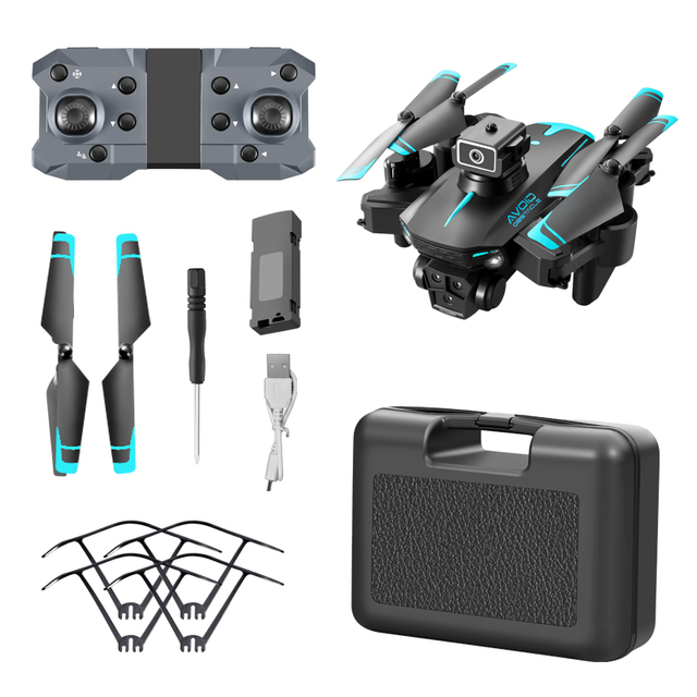 High Quality Led Light RC 4K Quadcopter KY605S RC 3 Cameras Wifi Laser Obstacle Avoidance Optical Flow Drones Quadcopter