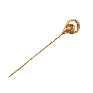 Women Girls Beautiful Gold Metal Pan Bun Hairpin Elegant Updo Hair Rod Stick Pin Chopstick Hair Chop Sticks for Women