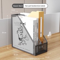 Organisateur de bureau en métal à grille, support de livres incliné multi-niveaux, plateau à documents en fer forgé