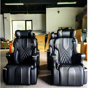 ชุดเบาะรถตู้ไฮเอซ อัลฟาร์ด วีไอพี อุปกรณ์ตกแต่งภายใน หนังสีเบจ เบาะรถยนต์ปรับไฟฟ้าแบบดัดแปลง - Product Image 4