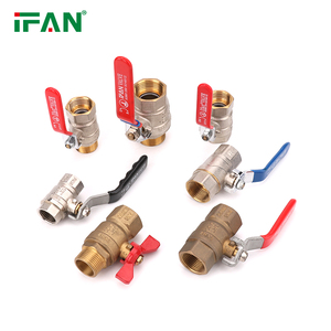IFAN bóng van nhà sản xuất đồng thau 1/4 ''- 4'' bóng van áp lực cao đồng thau van nước chủ đề đồng thau bóng van - Product Image 1
