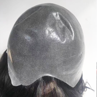 Perruque 100% cheveux humains indiens pour hommes de 6 pouces avec base en peau fine, courte et droite en PU, tenue douce au quotidien.