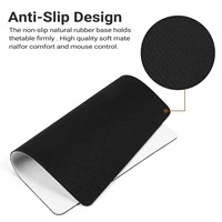 Tapis de souris carré en caoutchouc extensible avec motif tourbillon liquide, antidérapant, épaisseur 3 mm, grand tapis de bureau pour le jeu et le bureau