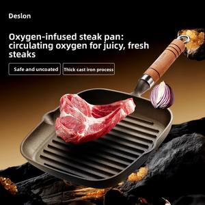 Sartén de Hierro Fundido de 22 cm con Base Engrosada para Retención de Calor, Empaque Personalizado de Grado Alimenticio para Compras al por Mayor - Product Image 5