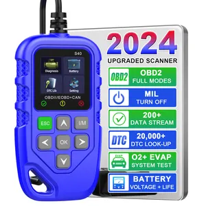 Nueva herramienta de diagnóstico automático OBD2 con pantalla grande e interfaz tipo C 12V OBDII escáner actualizable para automóviles