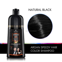 Shampoo capillaire noir permanent personnalisé sans ammoniaque, couvre les cheveux gris, multifonction, couvrant sain des cheveux gris