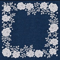 Tapis de Mahjong de Luxe en Néoprène Chambray Blossom Mat, en Rouleaux, pour Jeux de Casino et de Poker, Conception Portable, En Stock