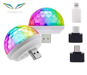 Auto Auto lampada <span class=keywords><strong>DJ</strong></span> RGB Mini musica colorata Sound Light USB-C Apple Holiday Party Karaoke Car ambient <span class=keywords><strong>lights</strong></span> Welcome Light 12v - Product Image 2