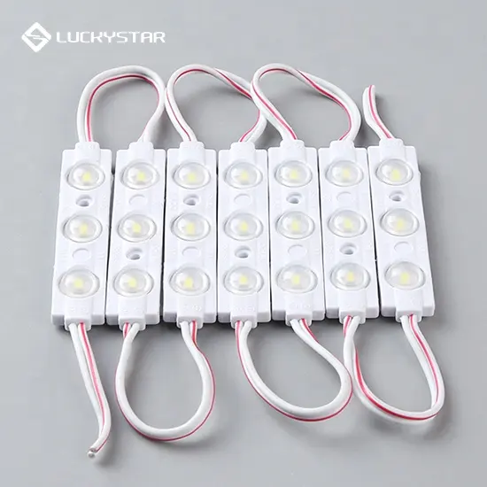 뜨거운 판매 2835 사출 LED 모듈 렌즈 160 학위 DC12V 1.5W 방수 광고 빛 led 모듈