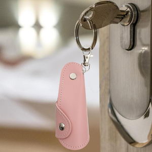 Yy thả có thể gập lại Giày sừng PU da shoehorn <span class=keywords><strong>Keychain</strong></span> da trường hợp thép không gỉ giày nâng lên chống stoop Helper - Product Image 4